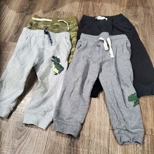 Baby Boy Sweatpants Size 24M Kids Jogger Pants Set 4 Pieces